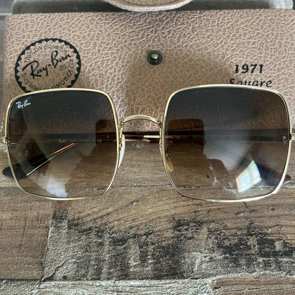 Ray Ban 1971 square sunglasses.
